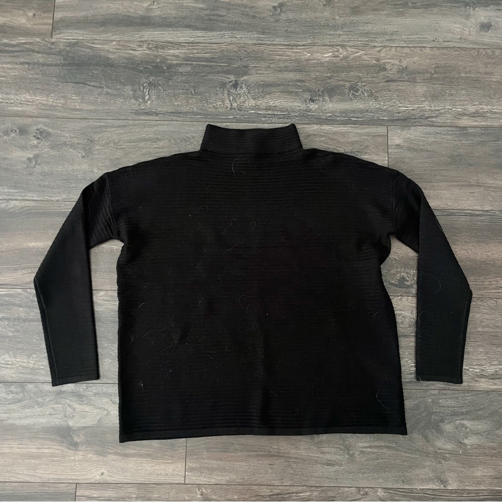 French Connection Black Mock Neck Sweater
